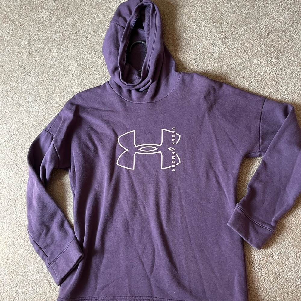 Under Armour purple shirt!
